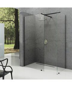 Купить Душевая перегородка Ravak ST Walk-In Wall 1300 x 2000 черный + транспарент GW9WJ0300Z1 (gw9wj0300z1) по цене 59290 руб., в Санкт-Петебруге в интернет магазине 100-Систем, а также дургие товары RAVAK из раздела Душевые перегородки и Душевые двери, перегородки