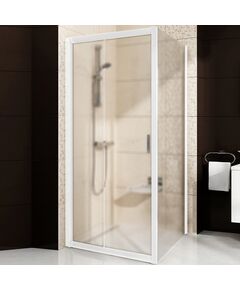 Купить Неподвижная стенка Ravak Blix BLPS-80 белый-грейп (9bh40100zg) по цене 44770 руб., в Санкт-Петебруге в интернет магазине 100-Систем, а также дургие товары RAVAK из раздела Душевые перегородки и Душевые двери, перегородки