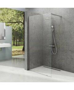 Купить Душевая перегородка Ravak Walk-In Wall ST 90 GW9W70C00Z1 профиль Хром стекло прозрачное (gw9w70c00z1) по цене 42790 руб., в Санкт-Петебруге в интернет магазине 100-Систем, а также дургие товары RAVAK из раздела Душевые перегородки и Душевые двери, перегородки