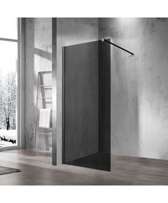 Купить Душевая перегородка Walk-In VSW-1H120CGB, 1200*2000, черный матовый, стекло тонированное, , шт (vsw-1h120cgb) по цене 25108.5 руб., в Санкт-Петебруге в интернет магазине 100-Систем, а также дургие товары Vincea из раздела Душевые перегородки и Душевые двери, перегородки