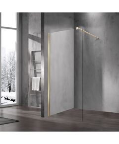 Купить Душевая перегородка Walk-In VSW-1H120CLG, 1200*2000, матовый золотой, стекло прозрачное, , шт (vsw-1h120clg) по цене 21166 руб., в Санкт-Петебруге в интернет магазине 100-Систем, а также дургие товары Vincea из раздела Душевые перегородки и Душевые двери, перегородки