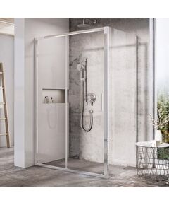Купить Боковая стенка 90 см Ravak Blix Slim BLSPS-90 X9BM70C00Z1, блестящий+транспарент (x9bm70c00z1) по цене 26950 руб., в Санкт-Петебруге в интернет магазине 100-Систем, а также дургие товары RAVAK из раздела Душевые перегородки и Душевые двери, перегородки