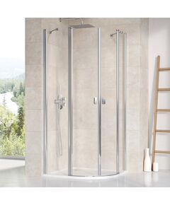 Купить Душевой уголок Ravak Chrome CSKK4-90 блестящий+транспарент 3Q170C00Z1 (3q170c00z1) по цене 131890 руб., в Санкт-Петебруге в интернет магазине 100-Систем, а также дургие товары RAVAK из раздела Душевые ограждения и Душевые кабины и ограждения
