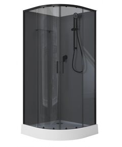 Купить Душевая кабина Aquanet Passion EVO R black 90x90 набор 4 (00267259) по цене 53720 руб., в Санкт-Петебруге в интернет магазине 100-Систем, а также дургие товары AQUANET из раздела Душевые кабины и Душевые кабины и ограждения