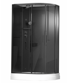 Купить Душевая кабина Timo ILMA 902 Black R (ilma-902 r b) по цене 128200 руб., в Санкт-Петебруге в интернет магазине 100-Систем, а также дургие товары TIMO из раздела Душевые кабины и Душевые кабины и ограждения