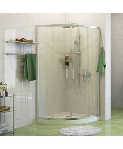 Купить Душевой уголок WasserKRAFT Main 41S01 90x90x200 радиальный Хром (41s01) по цене 52536 руб., в Санкт-Петебруге в интернет магазине 100-Систем, а также дургие товары WasserKRAFT из раздела Душевые ограждения и Душевые кабины и ограждения
