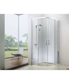 Купить Душевой уголок BERGES SOLO R 800х800 (061101) по цене 21990 руб., в Санкт-Петебруге в интернет магазине 100-Систем, а также дургие товары BERGES из раздела Душевые ограждения и Душевые кабины и ограждения