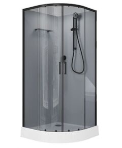 Купить Душевая кабина Aquanet Passion EVO R black 90x90 набор 3 (00267258) по цене 54930 руб., в Санкт-Петебруге в интернет магазине 100-Систем, а также дургие товары AQUANET из раздела Душевые кабины и Душевые кабины и ограждения