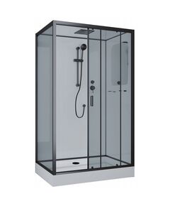 Купить Душевая кабина Niagara Premium NG-6912-01QR BLACK (ng-6912-01qr black) по цене 79300 руб., в Санкт-Петебруге в интернет магазине 100-Систем, а также дургие товары  из раздела Душевые кабины и Душевые кабины и ограждения