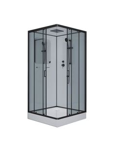 Купить Душевая кабина Niagara Premium NG-6902-01Q BLACK (ng-6902-01q black) по цене 73800 руб., в Санкт-Петебруге в интернет магазине 100-Систем, а также дургие товары  из раздела Душевые кабины и Душевые кабины и ограждения