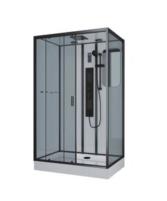 Купить Душевая кабина Niagara Premium NG-6912-01GQL BLACK (ng-6912-01gql black) по цене 85300 руб., в Санкт-Петебруге в интернет магазине 100-Систем, а также дургие товары  из раздела Душевые кабины и Душевые кабины и ограждения