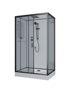Купить Душевая кабина Niagara Premium NG-6912-01QL BLACK (ng-6912-01ql black) по цене 79300 руб., в Санкт-Петебруге в интернет магазине 100-Систем, а также дургие товары  из раздела Душевые кабины и Душевые кабины и ограждения