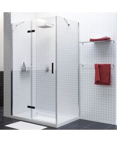Купить Aller 10H07LBLACK MATT Душевой уголок (10h07lblack matt) по цене 103144 руб., в Санкт-Петебруге в интернет магазине 100-Систем, а также дургие товары WasserKRAFT из раздела Душевые ограждения и Душевые кабины и ограждения