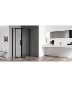 Купить Душевой уголок BelBagno ACQUA-R-2-90-C-NERO (acqua-r-2-90-c-nero) по цене 57400 руб., в Санкт-Петебруге в интернет магазине 100-Систем, а также дургие товары BelBagno из раздела Душевые ограждения и Душевые кабины и ограждения