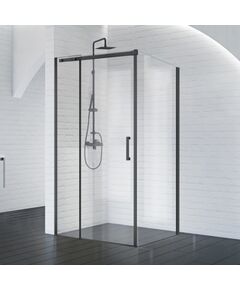 Купить Душевой уголок BelBagno ACQUA-AH-1-130/90-C-NERO (acqua-ah-1-130/90-c-nero) по цене 66800 руб., в Санкт-Петебруге в интернет магазине 100-Систем, а также дургие товары BelBagno из раздела Душевые ограждения и Душевые кабины и ограждения