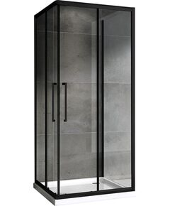 Купить Душевой уголок ABBER Schwarzer Diamant AG02080BH-S80B (ag02080bh-s80b) по цене 46410 руб., в Санкт-Петебруге в интернет магазине 100-Систем, а также дургие товары ABBER из раздела Душевые ограждения и Душевые кабины и ограждения
