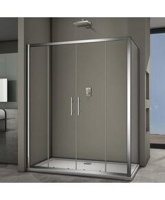 Купить Душевой угл Veconi Rovigo 150 x80 x190  RV062-15080PR-01-19C3 (rv062-15080pr-01-19c3) по цене 50345 руб., в Санкт-Петебруге в интернет магазине 100-Систем, а также дургие товары Veconi из раздела Душевые ограждения и Душевые кабины и ограждения