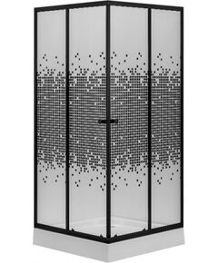 Купить Душевой уголок Niagara NG-010-14Q BLACK (ng-010-14q black) по цене 19700 руб., в Санкт-Петебруге в интернет магазине 100-Систем, а также дургие товары  из раздела Душевые ограждения и Душевые кабины и ограждения