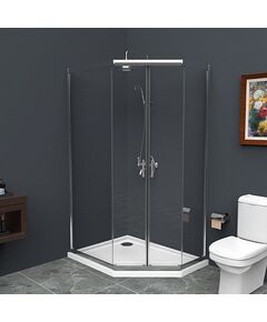 Купить Душевой уголок BelBagno UNO-195-PH-2-100/80-C-Cr (uno-195-ph-2-100/80-c-cr) по цене 37400 руб., в Санкт-Петебруге в интернет магазине 100-Систем, а также дургие товары BelBagno из раздела Душевые ограждения и Душевые кабины и ограждения