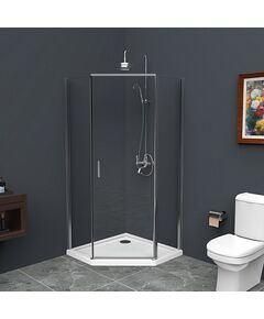Купить Душевой уголок BelBagno UNO-195-P-1-90-C-Cr (uno-195-p-1-90-c-cr) по цене 33600 руб., в Санкт-Петебруге в интернет магазине 100-Систем, а также дургие товары BelBagno из раздела Душевые ограждения и Душевые кабины и ограждения