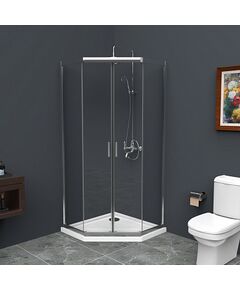 Купить Душевой уголок BelBagno UNO-195-P-2-90-C-Cr (uno-195-p-2-90-c-cr) по цене 36200 руб., в Санкт-Петебруге в интернет магазине 100-Систем, а также дургие товары BelBagno из раздела Душевые ограждения и Душевые кабины и ограждения