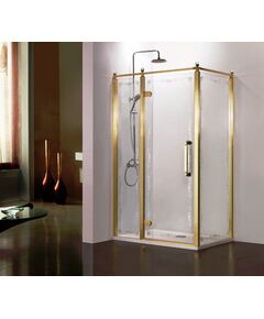 Купить Душевой уголок Azario Ontario 120х90 AZ-NBB1231-L 900 GOLD левый (az-nbb1231-l 900 gold) по цене 72600 руб., в Санкт-Петебруге в интернет магазине 100-Систем, а также дургие товары Azario из раздела Душевые ограждения и Душевые кабины и ограждения