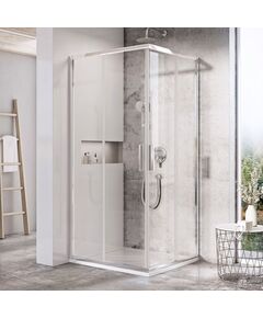 Купить Душевой уголок Ravak Blix Slim BLSRV2 X1LM70C00Z1 90х90 см, transparent, хром (x1lm70c00z1) по цене 74250 руб., в Санкт-Петебруге в интернет магазине 100-Систем, а также дургие товары RAVAK из раздела Душевые ограждения и Душевые кабины и ограждения