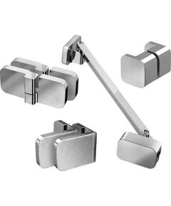 Купить Фурнитура в B SET BSD2-L 100  Ravak Brilliant D01000A086 хром (d01000a086) по цене 50380 руб., в Санкт-Петебруге в интернет магазине 100-Систем, а также дургие товары RAVAK из раздела Комплектующие для душевых кабин и ограждений и Душевые кабины и ограждения