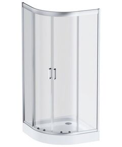 Купить Душевой уголок AM.PM Gem W90G-401-100WT Профиль матовый хром, стекло прозрачное (w90g-401-100wt) по цене 35990 руб., в Санкт-Петебруге в интернет магазине 100-Систем, а также дургие товары AM.PM из раздела Душевые ограждения и Душевые кабины и ограждения