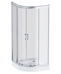 Купить Душевой уголок AM.PM Gem 80х80 W90G-401-080WT радиальный профиль Матовый хром стекло прозрачное (w90g-401-080wt) по цене 31990 руб., в Санкт-Петебруге в интернет магазине 100-Систем, а также дургие товары AM.PM из раздела Душевые ограждения и Душевые кабины и ограждения