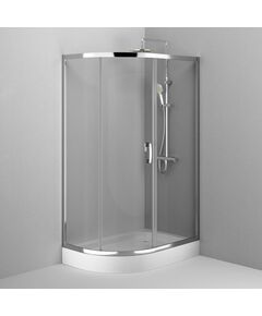 Купить W83G-302U120CT Like Solo Slide 120 Душ. ограждение Like 120x80, стекло прозрачное, проф хром глянц,  (w83g-302u120ct) по цене 57490 руб., в Санкт-Петебруге в интернет магазине 100-Систем, а также дургие товары AM.PM из раздела Душевые ограждения и Душевые кабины и ограждения