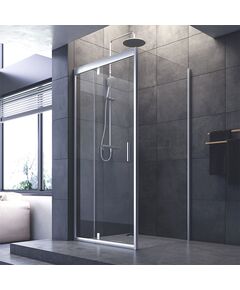 Купить W90G-404-090MT Душевое ограждение Gem Sqare Pivot 90x90 стекло прозрачное, профиль матовый хром, без (w90g-404-090mt) по цене 51590 руб., в Санкт-Петебруге в интернет магазине 100-Систем, а также дургие товары AM.PM из раздела Душевые ограждения и Душевые кабины и ограждения