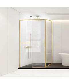 Купить Душевой уголок Slim Soft VSR-1SS9012CLG, 1200*900, брашированное золото, стекло прозрачное, , шт (vsr-1ss9012clg) по цене 54995.5 руб., в Санкт-Петебруге в интернет магазине 100-Систем, а также дургие товары Vincea из раздела Душевые ограждения и Душевые кабины и ограждения