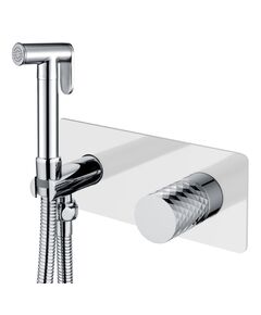 Купить Смеситель гигиенический STICK WHITE DIAMOND CHROME (127-wcr) по цене 32114 руб., в Санкт-Петебруге в интернет магазине 100-Систем, а также дургие товары BOHEME из раздела Гигиенический душ со смесителем и Гигиенический душ