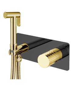 Купить Смеситель гигиенический STICK BLACK DIAMOND GOLD (127-bg) по цене 32720 руб., в Санкт-Петебруге в интернет магазине 100-Систем, а также дургие товары BOHEME из раздела Гигиенический душ со смесителем и Гигиенический душ