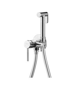 Купить Смеситель ABBER Wasser Kreis AF8125 с гигиеническим душем, хром (af8125) по цене 12600 руб., в Санкт-Петебруге в интернет магазине 100-Систем, а также дургие товары ABBER из раздела Гигиенический душ со смесителем и Гигиенический душ