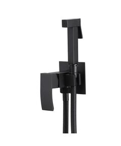 Купить Смеситель ABBER Wasserfall AF8625B с гигиеническим душем, черный матовый (af8625b) по цене 16600 руб., в Санкт-Петебруге в интернет магазине 100-Систем, а также дургие товары ABBER из раздела Гигиенический душ со смесителем и Гигиенический душ