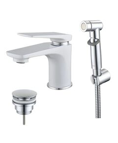 Купить Смеситель Lemark Allegro LM5916CW для раковины с гигиеническим душем (lm5916cw) по цене 14240 руб., в Санкт-Петебруге в интернет магазине 100-Систем, а также дургие товары LEMARK из раздела Гигиенический душ со смесителем и Гигиенический душ