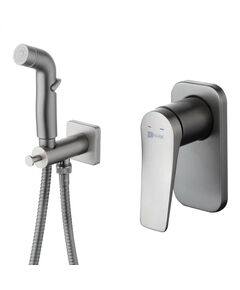 Купить Смеситель Lemark Bronx LM3719GM с гигиеническим душем, встраиваемый (lm3719gm) по цене 25070 руб., в Санкт-Петебруге в интернет магазине 100-Систем, а также дургие товары LEMARK из раздела Гигиенический душ со смесителем и Гигиенический душ