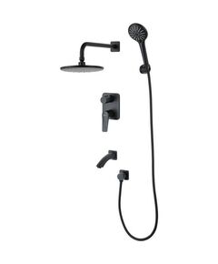 Купить Смеситель Lemark Bronx LM3722BL для ванны и душа, встраиваемый (lm3722bl) по цене 42570 руб., в Санкт-Петебруге в интернет магазине 100-Систем, а также дургие товары LEMARK из раздела Душевые комплекты встраиваемого монтажа и Душевые комплекты встраиваемого монтажа