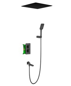 Купить Душевая система Timo Petruma SX-5019/03SM скрытого монтажа с термостатом, черная (sx-5019/03sm) по цене 136818 руб., в Санкт-Петебруге в интернет магазине 100-Систем, а также дургие товары TIMO из раздела Душевые комплекты встраиваемого монтажа и Душевые комплекты встраиваемого монтажа