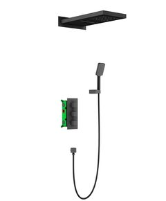 Купить Душевая система Timo Petruma SX-5039/03SM скрытого монтажа с термостатом, черный матовый (sx-5039/03sm) по цене 136364 руб., в Санкт-Петебруге в интернет магазине 100-Систем, а также дургие товары TIMO из раздела Душевые комплекты встраиваемого монтажа и Душевые комплекты встраиваемого монтажа