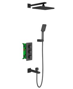 Купить Душевая система Timo Petruma SX-5049/03SM скрытого монтажа с термостатом, черный (sx-5049/03sm) по цене 109348 руб., в Санкт-Петебруге в интернет магазине 100-Систем, а также дургие товары TIMO из раздела Душевые комплекты встраиваемого монтажа и Душевые комплекты встраиваемого монтажа