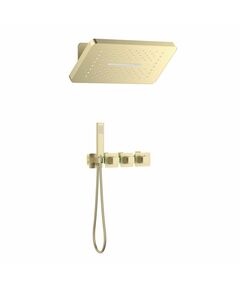 Купить Душевая система Timo Petruma SX-5249/17SM скрытого монтажа с термостатом, золото матовое (sx-5249/17sm) по цене 130523 руб., в Санкт-Петебруге в интернет магазине 100-Систем, а также дургие товары TIMO из раздела Душевые комплекты встраиваемого монтажа и Душевые комплекты встраиваемого монтажа
