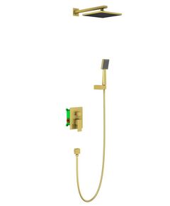 Купить Душевая система Timo Selene SX-2069/17SM скрытого монтажа, золото матовое (sx-2069/17sm) по цене 53261 руб., в Санкт-Петебруге в интернет магазине 100-Систем, а также дургие товары TIMO из раздела Душевые комплекты встраиваемого монтажа и Душевые комплекты встраиваемого монтажа