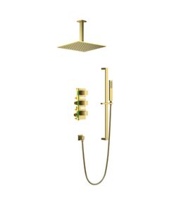 Купить Душевая система Timo Selene SX-2229/17SM скрытого монтажа с термостатом, золото матовое (sx-2229/17sm) по цене 113544 руб., в Санкт-Петебруге в интернет магазине 100-Систем, а также дургие товары TIMO из раздела Душевые комплекты встраиваемого монтажа и Душевые комплекты встраиваемого монтажа