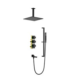 Купить Душевая система Timo Selene SX-2239/03SM скрытого монтажа с термостатом, черная матовая (sx-2239/03sm) по цене 117578 руб., в Санкт-Петебруге в интернет магазине 100-Систем, а также дургие товары TIMO из раздела Душевые комплекты встраиваемого монтажа и Душевые комплекты встраиваемого монтажа