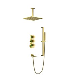 Купить Душевая система Timo Selene SX-2239/17SM скрытого монтажа, термостат, золото матовое (sx-2239/17sm) по цене 127127 руб., в Санкт-Петебруге в интернет магазине 100-Систем, а также дургие товары TIMO из раздела Душевые комплекты встраиваемого монтажа и Душевые комплекты встраиваемого монтажа