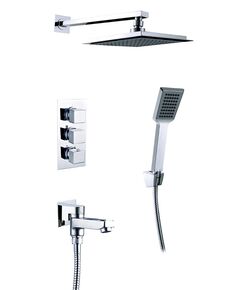 Купить Душевая система Timo Tetra-Thermo SX-0199/00 chrome (sx-0199/00sm) по цене 66894 руб., в Санкт-Петебруге в интернет магазине 100-Систем, а также дургие товары TIMO из раздела Душевые комплекты встраиваемого монтажа и Душевые комплекты встраиваемого монтажа