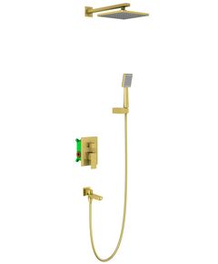 Купить Душевая система Timo Selene SX-3069/17SM скрытого монтажа, золото матовое (sx-3069/17sm) по цене 65958 руб., в Санкт-Петебруге в интернет магазине 100-Систем, а также дургие товары TIMO из раздела Душевые комплекты встраиваемого монтажа и Душевые комплекты встраиваемого монтажа